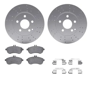 R1 Concepts WDUH1-63182 Carbon Series Brake Rotors W/ 5000 Oep Brake Pads & Hdw